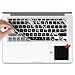 Keyboard Cover for Macbook Air 13, Macbook Pro 13” 15”(2012-2015 model) , iMac Wireless Keyboard (Marble Black)