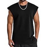 COOFANDY Mens Workout Tank Tops Summer Sleeveless Tee Shirts Casual Stylish Gym Muscle Shirt Loose Fit for Basketball