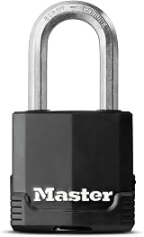 Master Lock Heavy Duty Padlock Security Level 8 Outdoor Keyed Laminated Steel view 1