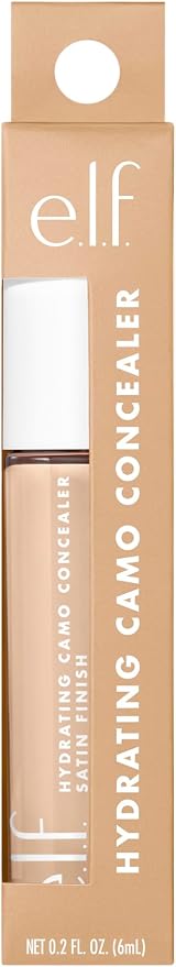 e.l.f. Hydrating Camo Concealer Light Peach Full Coverage Satin Finish view 7
