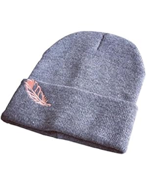 Hat, Women Winter Keep Warm Rose Embroidery Applique Crochet Braided Cap