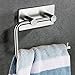 Kabter Toilet Paper Holder Wall Mount 3M Self Adhesive, Brushed Stainless Steel