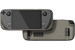 Skull & Co. GripCase SD for Steam Deck: A Soft Protective Case with Textured Grips Full Protection and Stand, Shock-Absorption Non-Slip and Anti-Scratch Cover Design - Coyote Gray