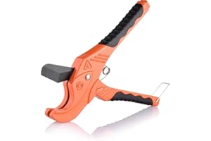Luckyway PVC Pipe Cutter, Pipe Cutter for PEX,PVC,PPR and Plastic Hoses, Pipe Cutter Tool for Home Repairs and Plumbers (1-1/4" Pipe Cutter)