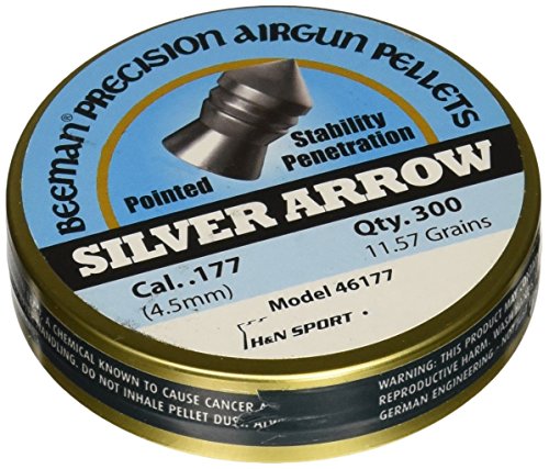 Beeman Silver Arrow .177 Cal, 11.57 Grains, Pointed, 300ct