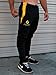 Flexz Fitness Gym Shark Fitted Activewear Sweatpants, Bodybuilding & Lifting, Durable & Stylish, Black, Size Large