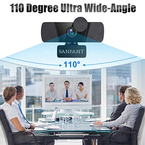 Webcam-1080P-HD-Streaming-Web-Camera-with-Dual-Microphone-Privacy-Cover-110-Degree-Wide-Angle-USB-Plug-and-Play-for-ComputerPCMac-LaptopDesktop-Zoom-Skype-FaceTime-Teams