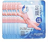 LOTGO Foot Mask Bamboo Vinegar Feet Mask Milk Membrane Foot care Chamfer Whitening and Moisturizing Exfoliating,2 Pair