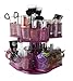 Nifty 2-Tier Cosmetic Organizing Carousel - Rose Powder Coat Finish, Spins 360-Degrees, Cosmetic Bathroom or Bedroom Vanity Storage, Beauty Supplies Organizer, Lazy Susan Platform