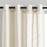 PONY DANCE Sheer Curtains 52x84 Beige Linen Textured Voile 2 Panels view 9