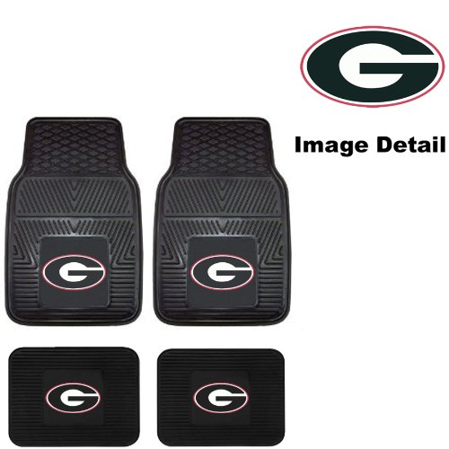 UGA University of Georgia Bulldogs Front & Rear Car Truck SUV Vinyl Car Floor Mats - 4PC