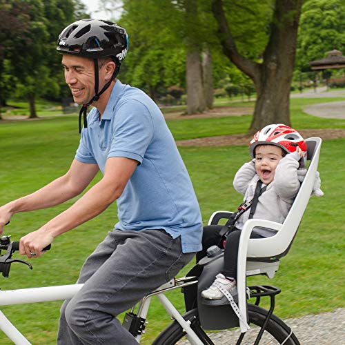 Hamax Caress Rear Child Bike Seat (Grey/White, Frame Mount)