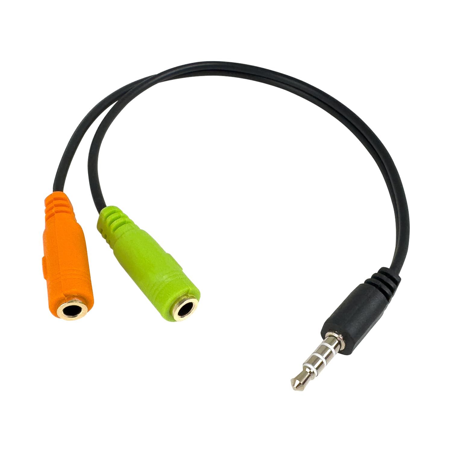 OcioDual 3.5 mm Male to 2 Female Audio Splitter Cable for Headphone and Microphone Jack for PC Laptop