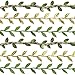 Set of 3 Leaf Ribbon Leaf Trim in Gold Green Vine Trim by The Yard Satin Vine Leaves Garlands Leaf Balloon Tail Gift Wrap Packaging Ribbon Party Garland Embellishment Hair Ribbon G Ribbon Gift Ribbon