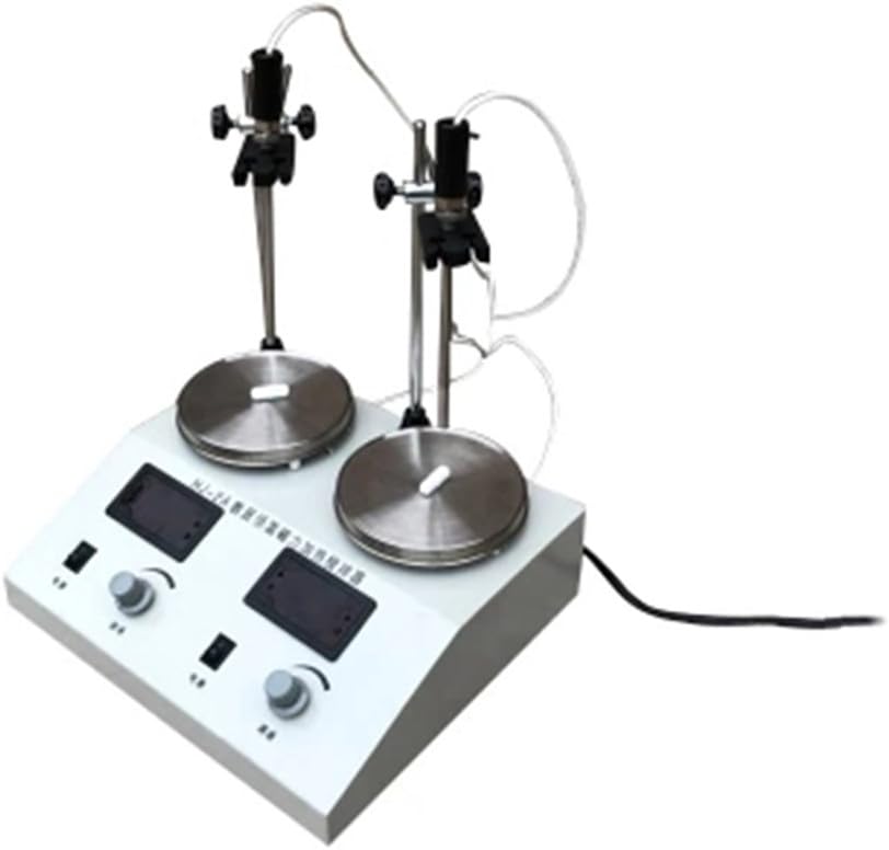 ZGUO 2 Units Heads Multi unit Digital Thermostatic Magnetic Stirrer Hotplate mixer