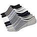 M&Z Mens No Show Low Cut Casual Pure Color Mesh Knit Non-Slide Socks(4/8Pack)