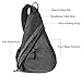 Shoulder Chest Crossbody Sling Bag Pack Backpack for Men Women Girls Boys (Gray)