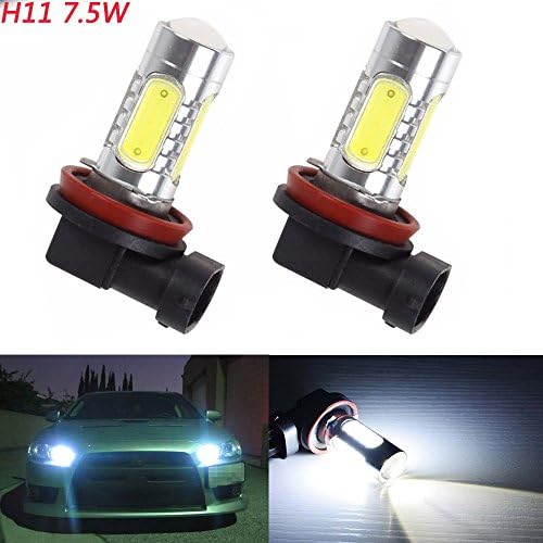 2X H11 7.5W Super White CREE COB LED Projector LED Lights Fog/Driving DRL Light Daytime Running Lights