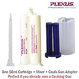 Plexus MA300 All Purpose High Strength 5-Minute MMA Adhesive (30500) 50ml/1.7oz Caulk Gun Adapter Kit