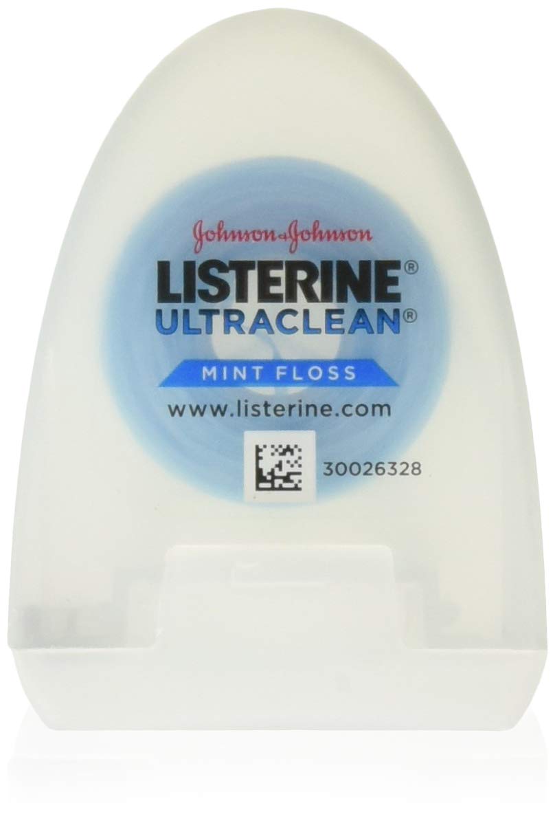 Listerine Healthy White, Interdental Floss with Baking Soda, Oral Care