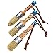 1st Place Ultra Chalk & Wax Natural Bristle Brush Set - 3 Piece Brush Set & 4