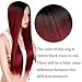 AISI HAIR Long Straight Wig Ombre Red Synthetic Hair Middle Part Heat Resistant Wigs for Women 2 Tone Dark Roots Wig