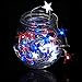 BOHON 4th of July Decorations Battery Operated String Lights with Remote Timer 10 ft 40 LEDs Red White and Blue Lights for Home Patriotic Memorial Independence Day Fourth of July Decor
