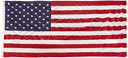 WINDSTRONG 5x8 FT Heavy Duty US American Flag with Embroidered Stars Sewn Stripes Reinforced Corners Commercial Polyester High Wind Flag