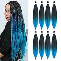 CXYP 8 Packs Pre Stretched Braid Hair 26 Inch Long EZ Braiding Hair Professional Ombre Yaki Synthetic Fiber for Crochet Twist