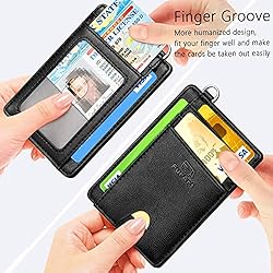 FurArt Slim Minimalist Wallet, Front Pocket