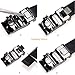Vbiger Letter Buckle Men's Dress Belt Ratchet Belt 35mm Wide Strap