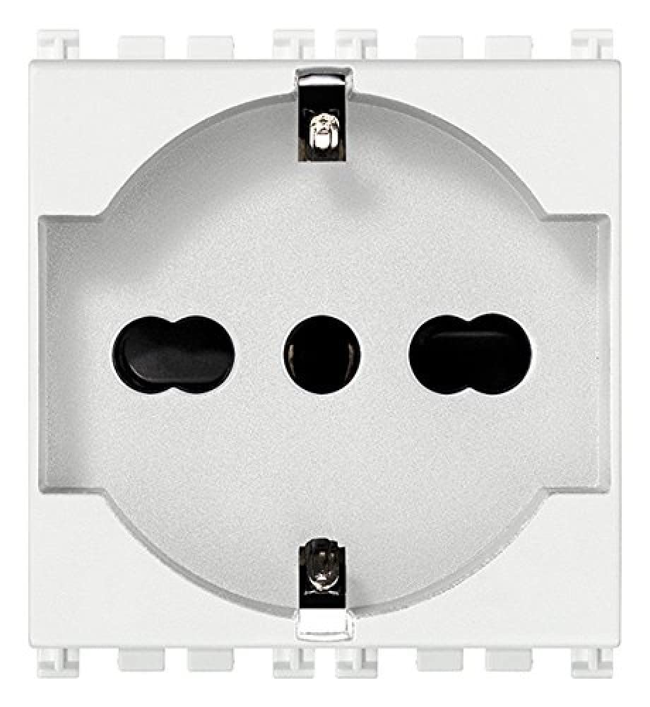 VIMAR 0r19210.b Universal 2P + T 16 A Socket, White