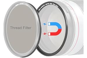Kase 77mm Magnetic Lens and Filter Adapter Ring Kit - Convert 77mm Screw-in Thread Filter to Magnetic Filter, Ultra-Thin & Al
