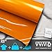 VViViD Orange Heavy-Duty Iron-On Heat Transfer Vinyl Film 12 Inches x 3 Feet (36 Inches)