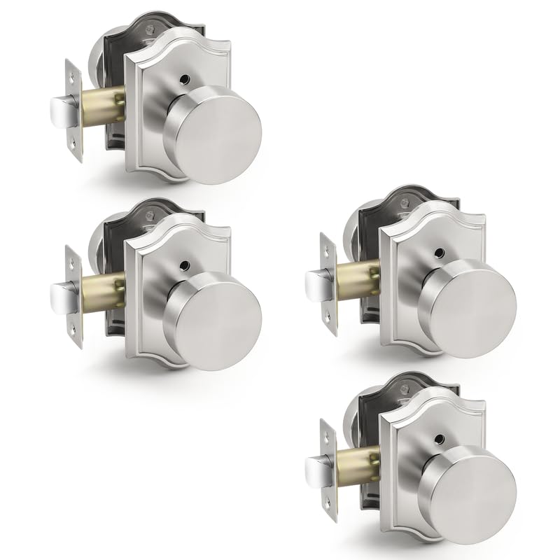 Probrico Brushed Nickel Door Knobs