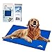 Whalek Cooling Mat Pressure Activated Chilly Dog Cat Bed 36 x 20 inch Gel Mat Blue with Pet Pooper Comb,Perfect for Floors, Couches, Car Seats, Pet Beds & Kennels,Crates and Beds for Large Dogs