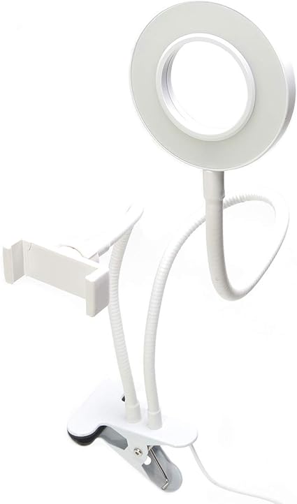 Amazon Goodsland Ledリングライト付き スマホ クリップ ホルダー Usb給電 フレキシブル 3 7インチ 6 0インチ Gd Nikosuta スタンド 通販