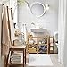 Vdomus High Absorbent Bathroom Rug Mat - Plush Non-Slip Bath Mats for Bathroom Floor, Tub, and Shower - Soft and Extra Thick Toilet Rugs - White, 39'' X 22''