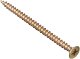 ForgeFix Multi-Purpose Single Thread Screws 4.0 x 75mm Zinc Yellow Box 100