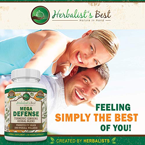 Mega Defense The Best Immune & Brain Support Supplement Turmeric