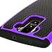 LG G FLEX 2 Case, FLEX 2 Defender case, E LV LG G FLEX 2 Case Full Body Hybrid Armor Protection Defender Case Cover - Dual Layer Armor Protective Case Cover for LG G FLEX 2 - PURPLE