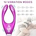 Cock Ring Couple Vibrator- Adorime Multifunctional Penis Clitoral Vibrator with 12 Powerful Vibrations for Men or Couples, Wireless Remote Control Vibrating Penis Ring Clitoris Anal Stimulator Sex Toy