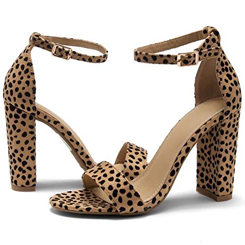 chunky cheetah heels