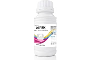 DTF Ink 1000ML, White,High Fluidity Sediment-Free Premium DTF Transfer Ink for Heat Transfer Film T-Shirt Printing,for DTF Pr
