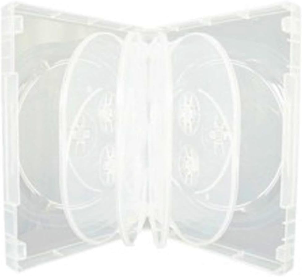 10 X CD DVD/BLU RAY 36mm Clear DVD 10 Way Case for 10 Disc – Dragon ...