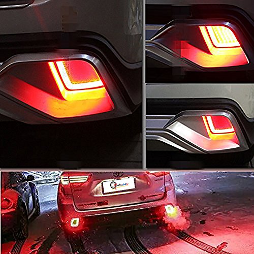 GTINTHEBOX LED Rear Bumper Reflector Brake Tail Lights for 2015-2018 Toyota Highlander,2 Pcs - Thumbnail 6