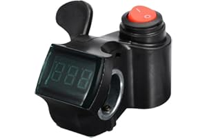 ABS Thumb Throttle Switch for & E-Scooter – -Wire Grip with Real- LED Voltage Display, 24V to 60V Compatible, 7/8 inch (22mm)