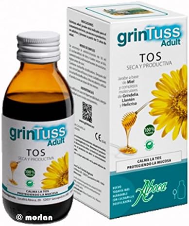 GRINTUSS Aboca Jarabe para la Tos Adultos 180 Gr, No Colour, 180 g (Pack of 1)