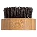 Premium Beard Oil Brush for Men - 100% Natural Wild Boar Bristle with Wood Handle for Grooming Facial Hair; Includes Quality Aluminum Gift Box