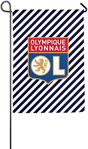 NEKOSANN Olympique Lyonnais FC Logo Home Flag/Garden Flag /Flag Indoor/Outdoor1218/1827 Inch